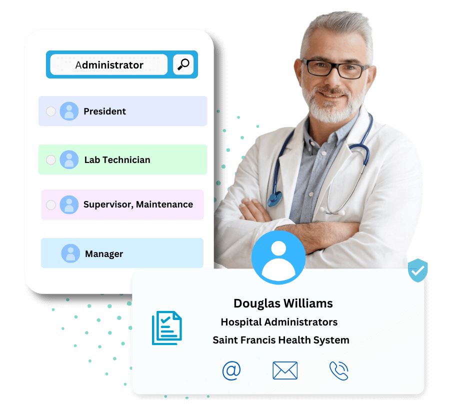 hospital administrators mailing list