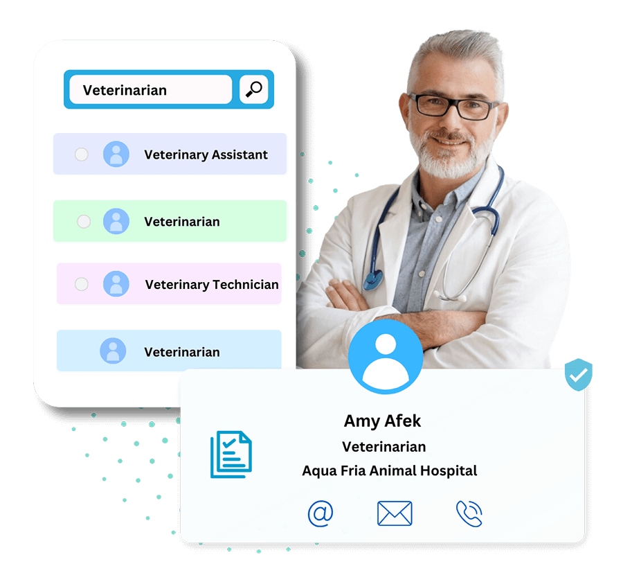 veterinarian mailing list